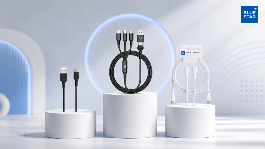 Kable USB marki Blue Star – przewody do ładowania i przesyłania danych w różnych standardach